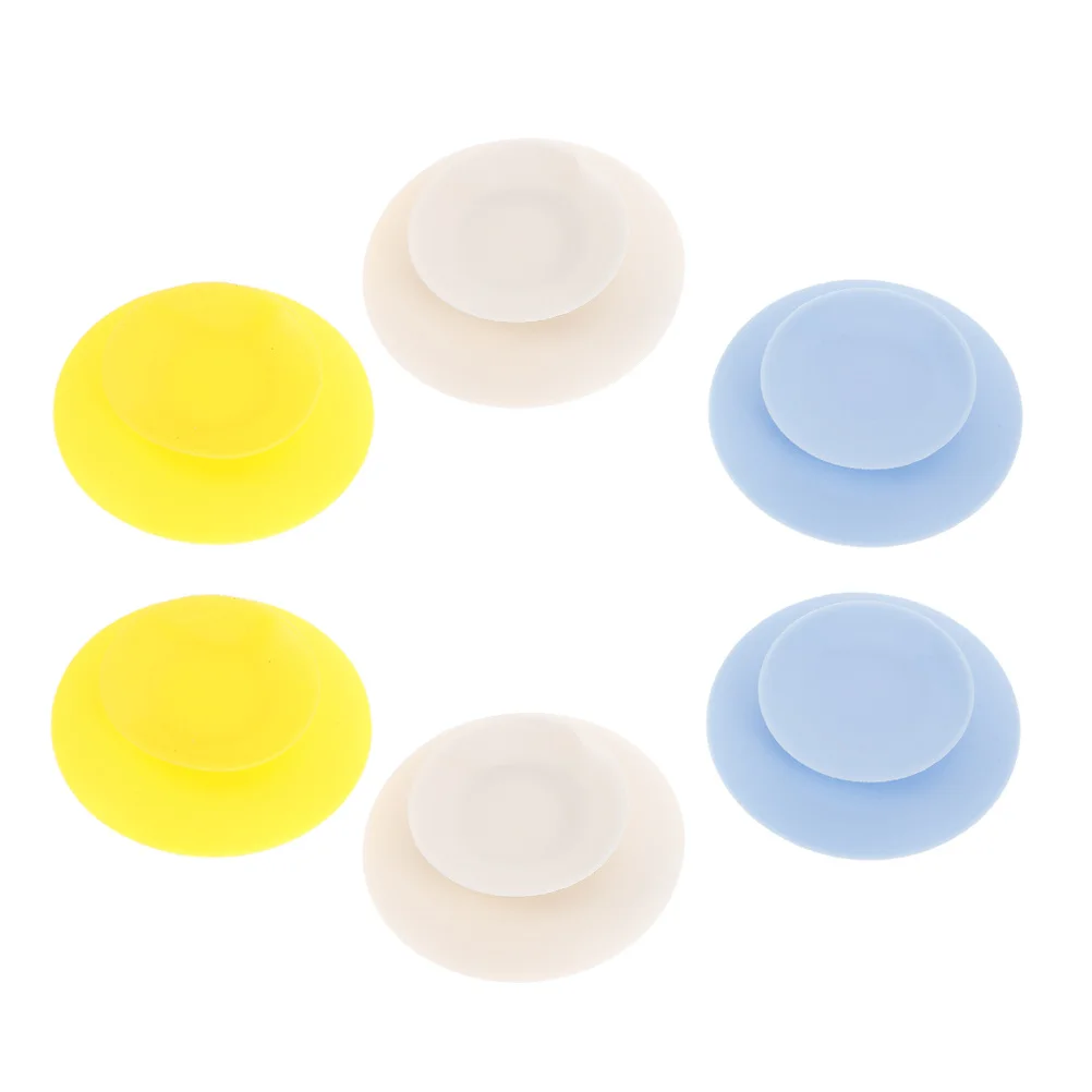 6 قطعة منصات شفط سيليكون مزدوجة الجوانب حامل لوحة الطفل طفل السلطانية مصاصة صينية طعام أدوات المائدة طفل السلطانية مصاصة #1