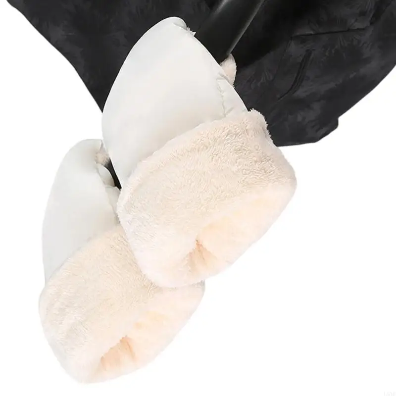 

L5YF Pram Hand Muff Strollers Mittens Pushchair Hand Warmer Gloves Waterproof