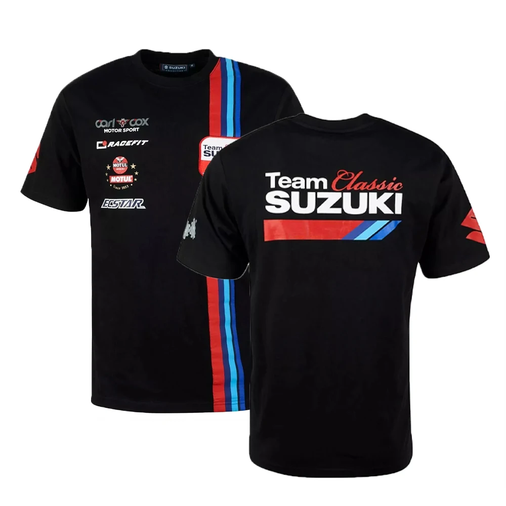 New Official Team Classic Suzuki Carl Cox Motorpsort T shirt True Classic Men\'s T-Shirt Short Sleeve, Athletic Cut, Crew Neck