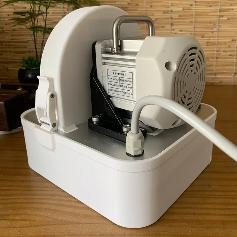 Speed Adjustable Water Circulation Seal Stone Grinding Machine Splash Proof Desktop Engraving Stone Flat Polishing Equipment