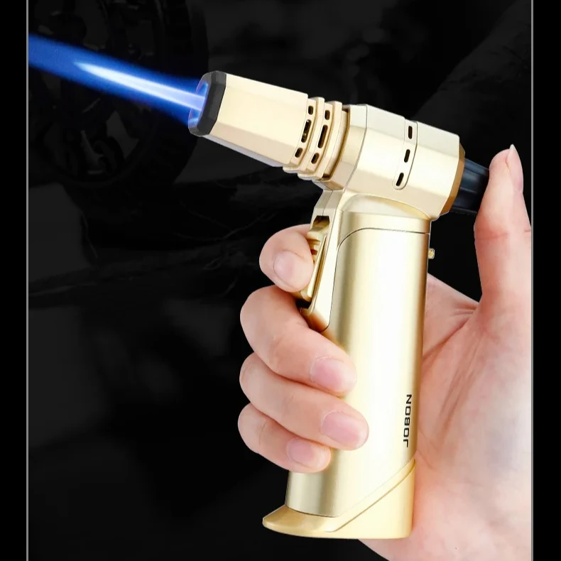 High-quality Windproof Blue Flame Direct Impact Igniter Adjustable Flame Lock 360° Reversible Flame Multi-functional
