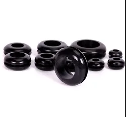 5-50pcs Blakc Rubber Grommet ID 3/4/5/6/7/8/10~22mm Seal Gasket Wire Cable Hole Double Sided Protective Coil O-rings