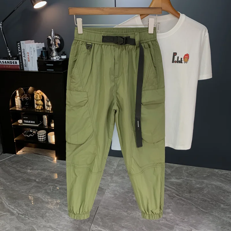 

2025 summer thin casual work pants trend versatile, sporty, loose, cool, quick drying, comfortable casual pants