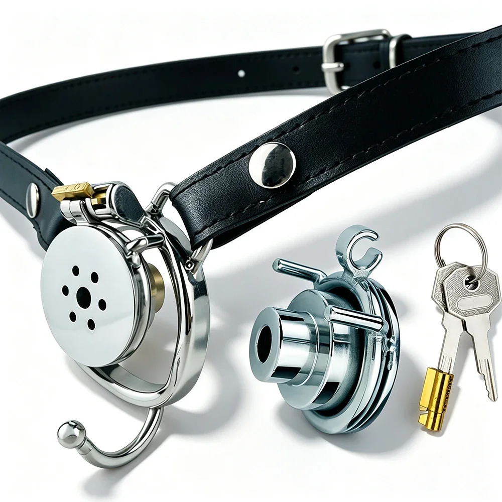 Negative Chastity Cage BDSM Belt Inverted Cock Lock Cage Penis Rings Bondage Advanced Player Toys Sissy Men Gays 18+
