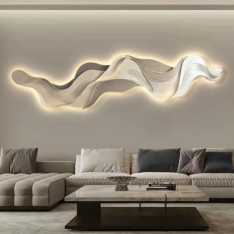 

Light Luxury Sofa Background Wall Living Room Study Bedroom Ambience Light High-grade Personality Mountain Shape LED Wall Lamps