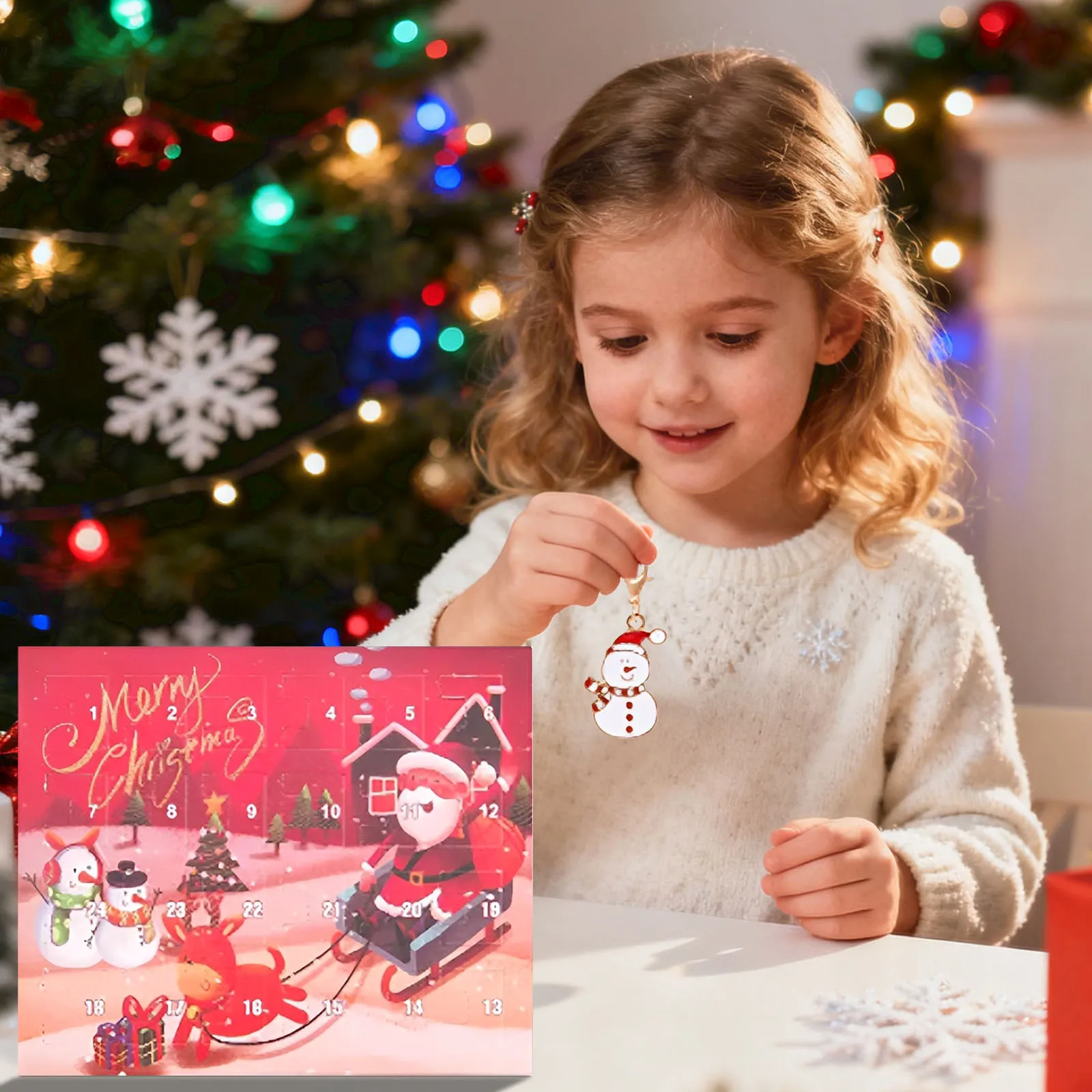 Zegary odliczające do Świąt Bożego Narodzenia 2025, kalendarz z niespodziankami: zawieszka ze stopu do biżuterii, pudełko prezentowe na Adwent, stopery, timer z alarmem.
