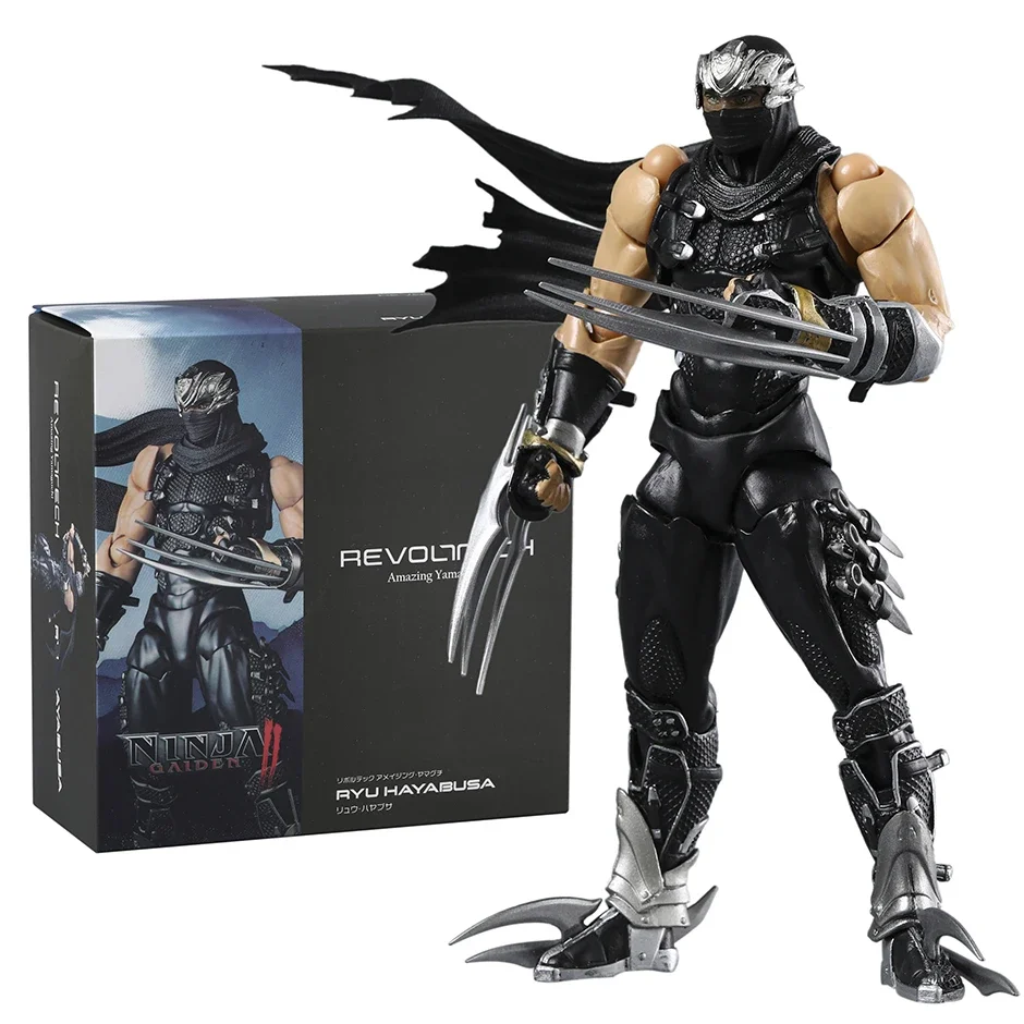 

Kaiyodo Revoltech Amazing Yamaguchi Ryu Hayabusa Movable Assemble Action Figure Figurine Model Toy