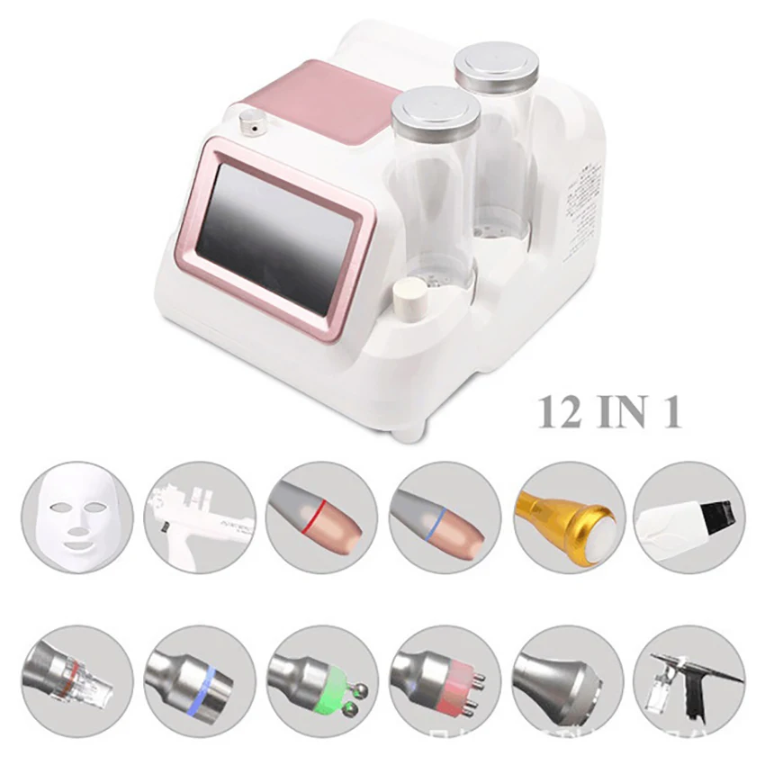 

12 in 1 Hydrogen Oxygen Bubble Instrument Clean Hydroxide Dermabrasion Machine Line engraved Water Light Instrument