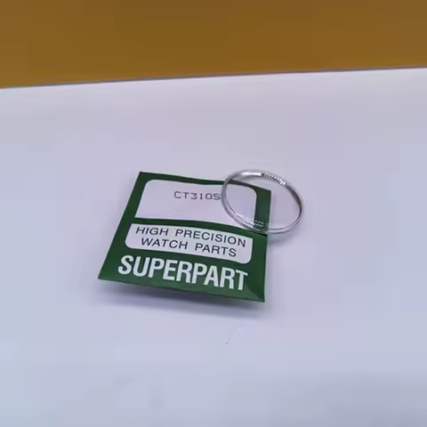 Watch accessories: Round arch shaped gold ring, silver ring, rubber cover, acrylic watch mirror, size 21-32.6, rubber mirror set