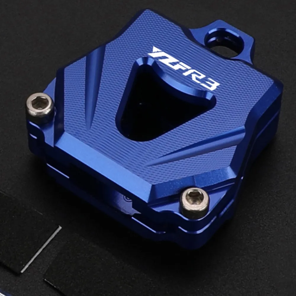 YZFR 3 Universal Keychain Key Shell Protective CNC Key Cover Cap Creative Products Keys Case Shell For Yamaha YZFR3 Accessories