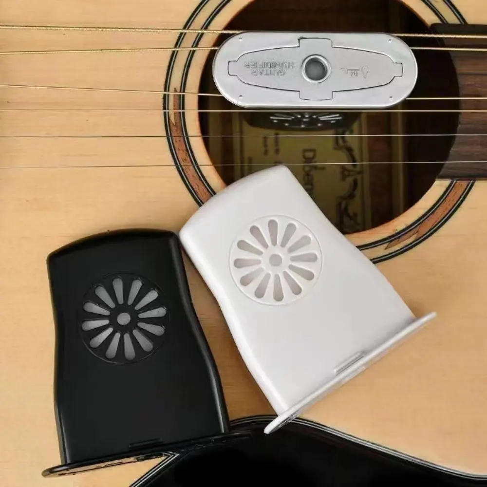 Plastic Acoustic Guitar Humidifier Portable Guitar Board Care Accessories Guitar Sound Hole Humidifier Anti-drying Cracking