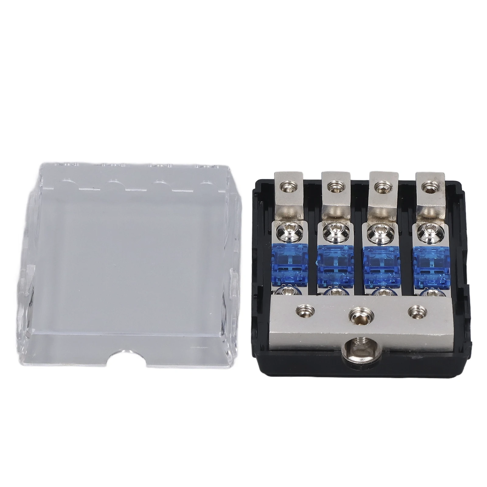 60A Power Distribution Block 1 In 4 Ways Out Audio Holder for Car RV Solar System Power Distributor Connecting Block