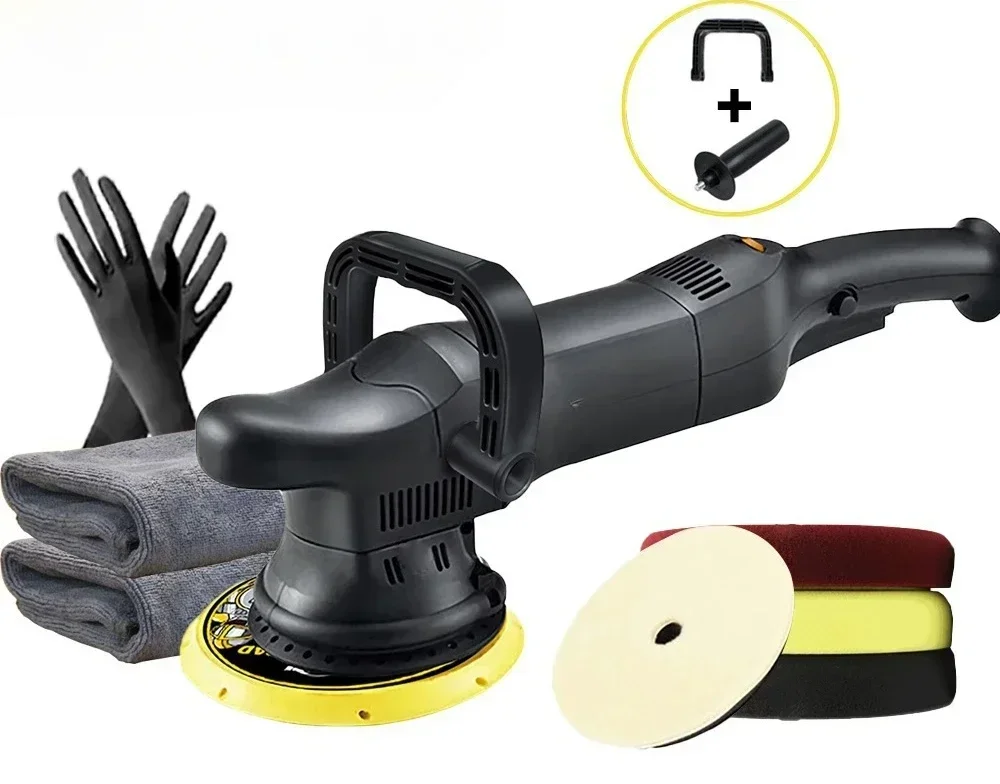 700W Car Polishing Machine 6-inch Disc Double Action Automatic   Machine 6-speed Variable Speed Eccentric Waxing Machine