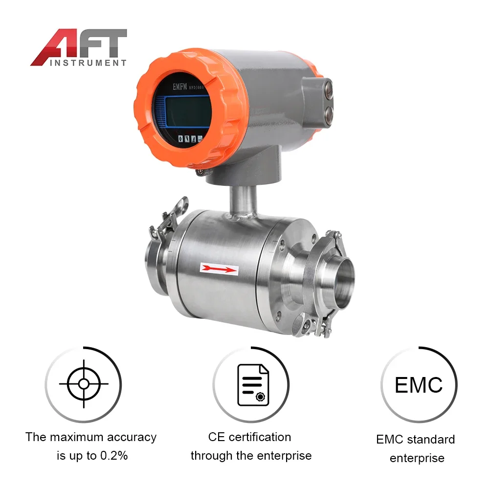 tri clamp flowmeter food grade drinking water flow meter food grade water milk flowmeter 1.5 inch tri clamp