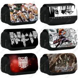 Trousse à Cosmétiques Shingeki No Kyojin, Sac à Stylos, Levi Eren, Boîte à Crayons, Porte-Brosse, Étuis Scolaires, Anime Attack on Titan
