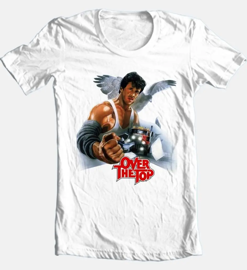 Over The Top T-shirtretro 80's movie adult classic fit graphic tee