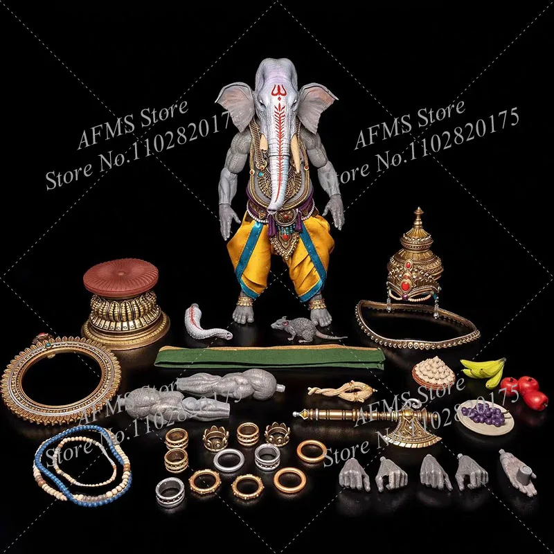 Os Quatro Cavaleiros Escala 1/12 Figura Colecionável Figura Mitológica Indiana Ganesa Deus Da Sabedoria Riqueza Figura de Ação Soldado