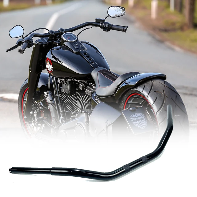 Motorcycle Beach Bar Handlebar Handle Dimpled For Harley Fat boy  2006-2022up Breakout 2013-2022 Road King 2018-2022up - AliExpress