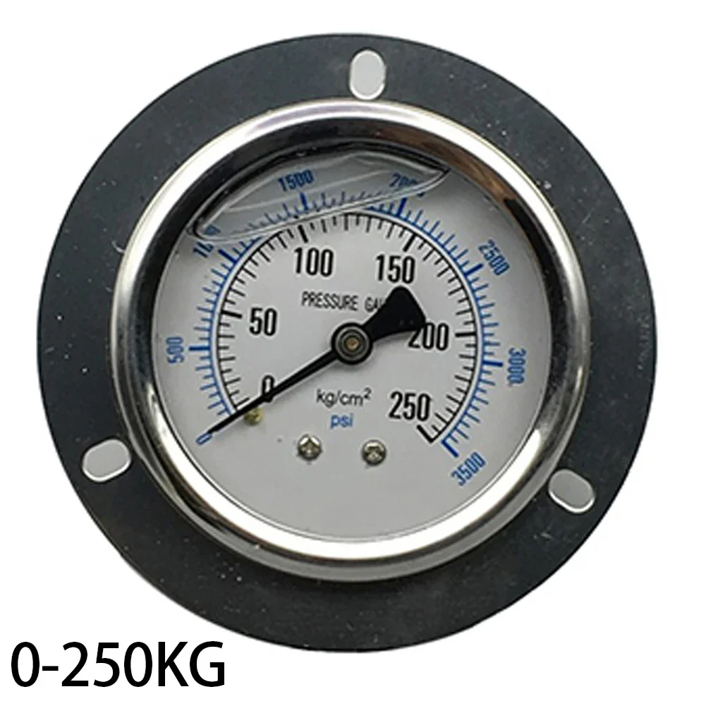 Industrial Pressure Monitoring White Axial Edge Gauge Seismic Pressure Meter Intuitive Operation For Industrial Use