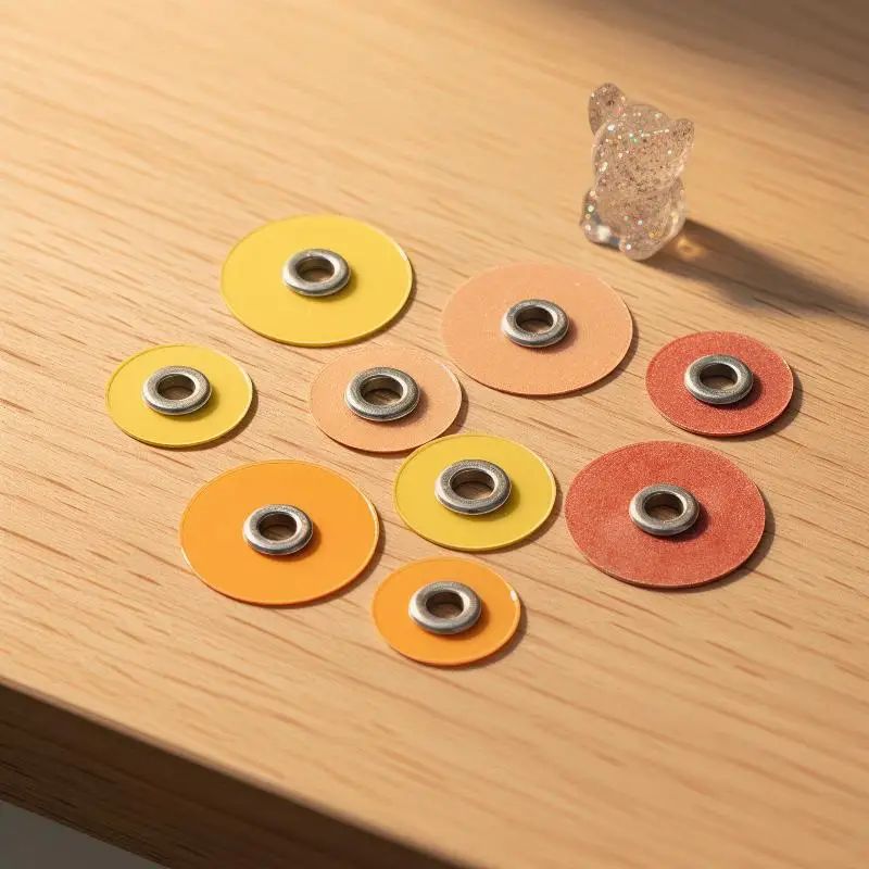 Dental Prosthesis Polishing Discs Multi-Grit Sanding Discs Set For 30Pcs Polishing Disc Kits + 1 Rod