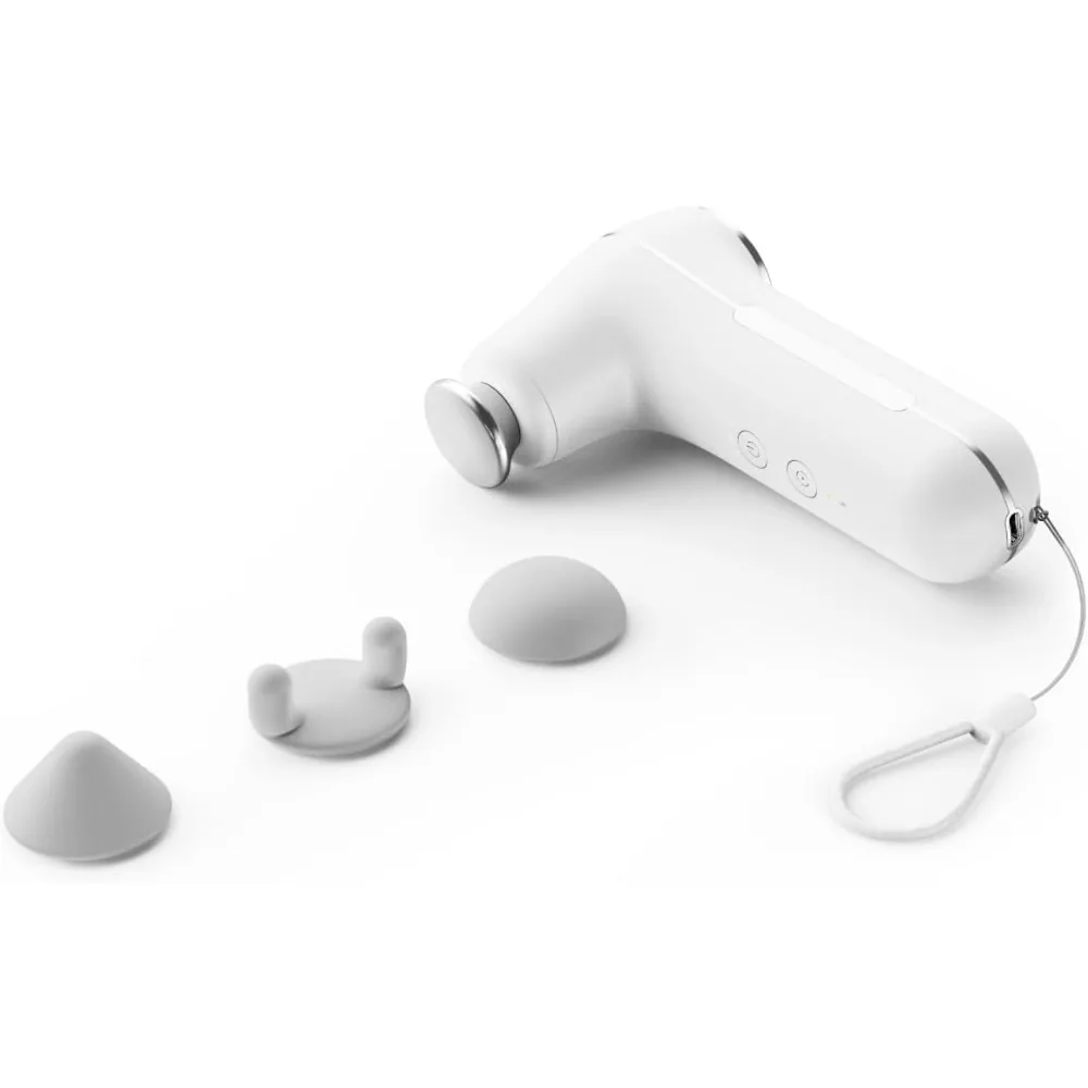 

Портативный массажер для глубоких мышц - тихий, беспроводной, 4 массажных головок, дорожная сумка в комплекте