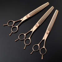 UATUMI Professional Wholesale Hot Selling Pet Scissors 7.5 Inch Japan Imported VG10 Steel Curved Thinning Scissors