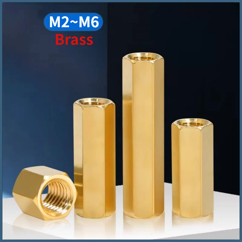 M2 M2.5 M3 M4 M5 M6 Double Pass Hex Brass Female Standoff Pillar Stud Mount Spacer Hexagon PCB Motherboard Hollow Bolt Screw