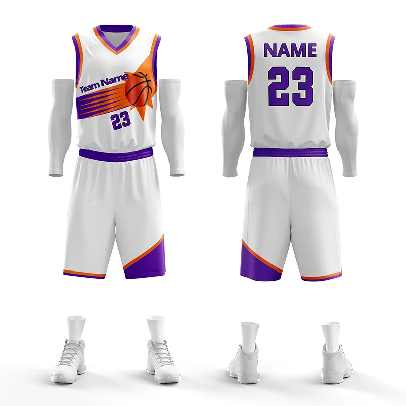 

Boy Basketball Uniform Polyester Basketball Clothes Men Breathable Youth Custom Personalized Basketball Shirts Team Uniform