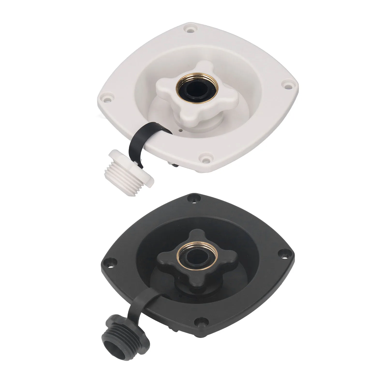 RV Wall Mount Water Inlet for Camper, Leakproof Fill Entry, ampla aplicação com conector rápido, ABS Saving Space, City RV