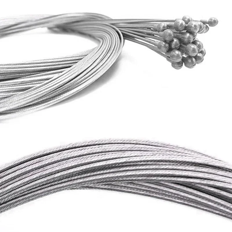 20PCS/50PCS Bike Cables Brake Shift Inner Cable Wire Stainless Steel Mountain Road Bicycle Brake Cable Line 2100mm 1550mm 1700mm