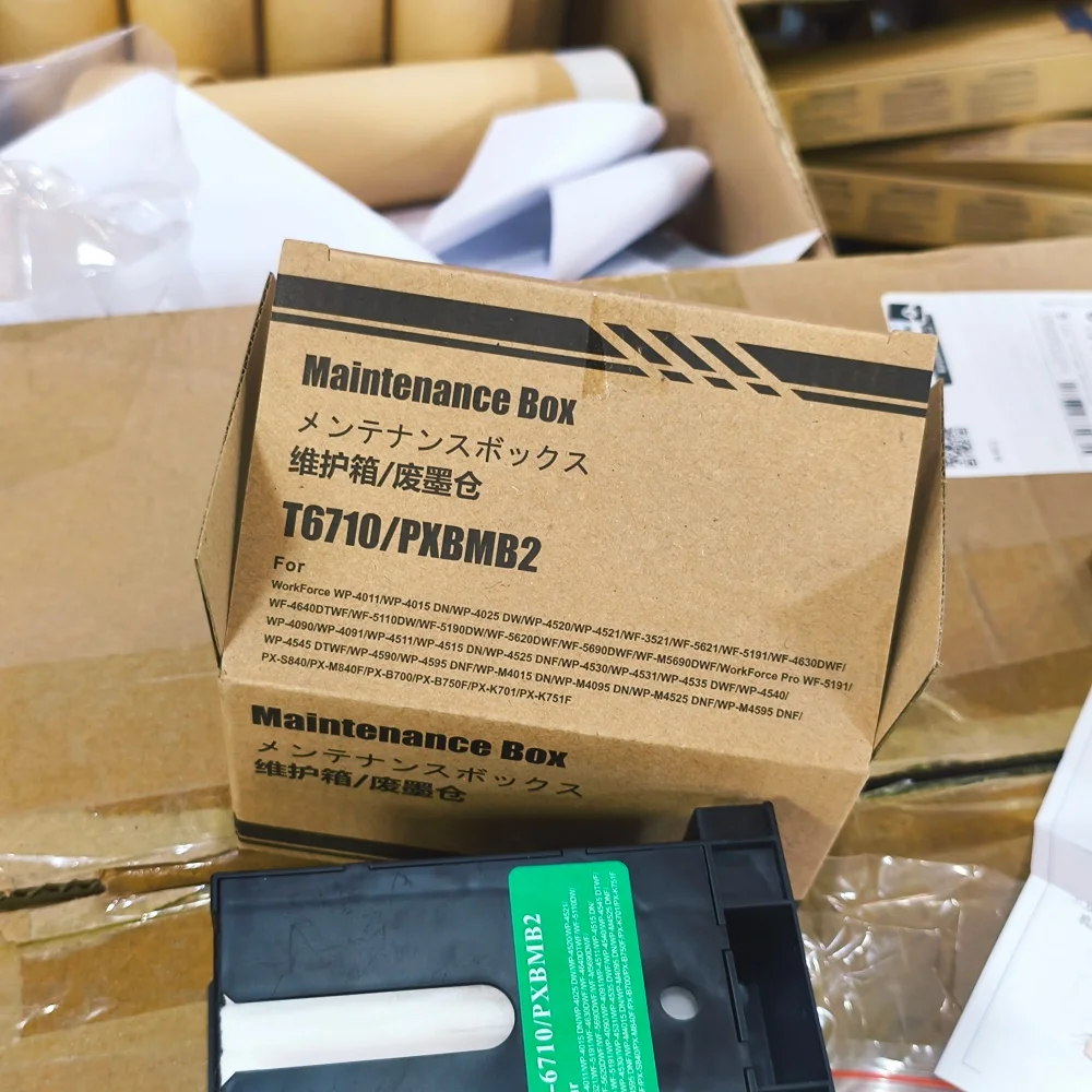 5X T6710 Коробка для обслуживания Epson WF 5110 5190 5620 5690 4630 4640 3520 3530 3540 3640 WP 4010 4020 4530 4533 4540 4590 M5190 5X T6710 Коробка для обслуживания Epson WF 5110 5190 5620 5690 4630 4640 3520 3530 3540 3640 WP 4010 4020 4530 4533 4540 4590 M5190