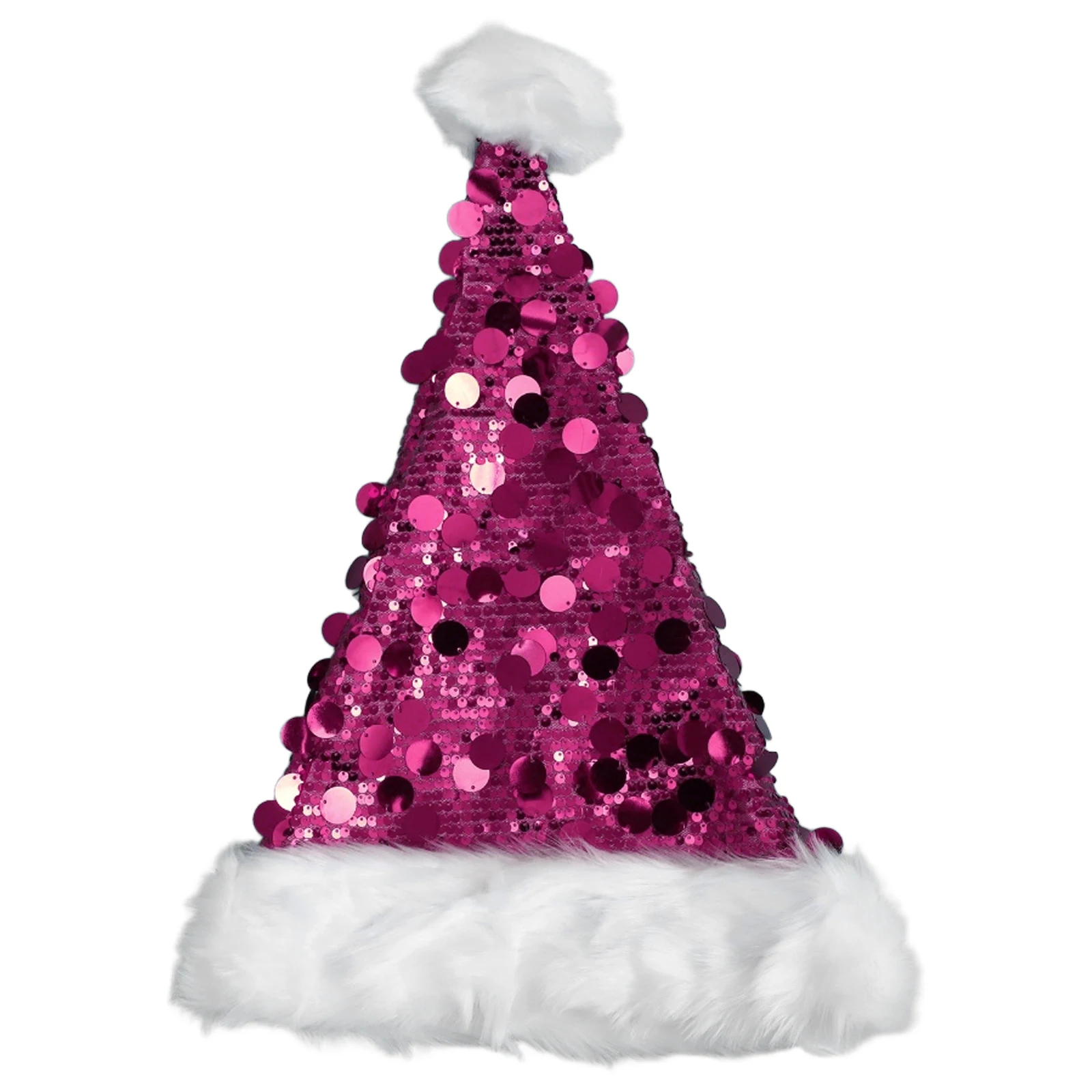 1 قطعة عيد الميلاد سانتا قبعة لينة أفخم عيد الميلاد Pompom قبعة تأثيري ملحق قبعات للبالغين الرجال النساء عيد الميلاد عطلة حفلة هدية