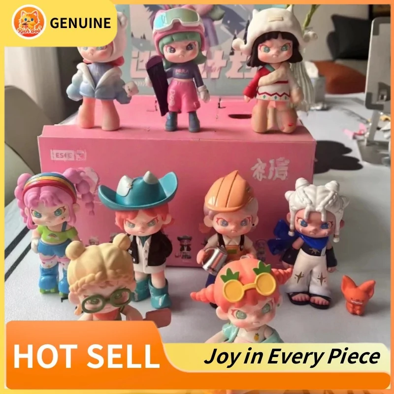

Genuine Spot Dora Blind Box Four-Generation Escape Plan Series Kawaii Action Figure Ornaments Toys Figures For Girls Collection