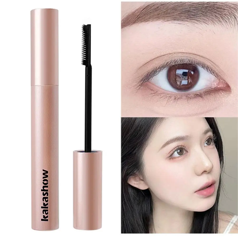 Ultra-fine Mascara Curl Thick Lengthening Eyelash Mascara Non-smudge Fine Makeup Mascara Natural Curling Brown Waterproof B C2J6