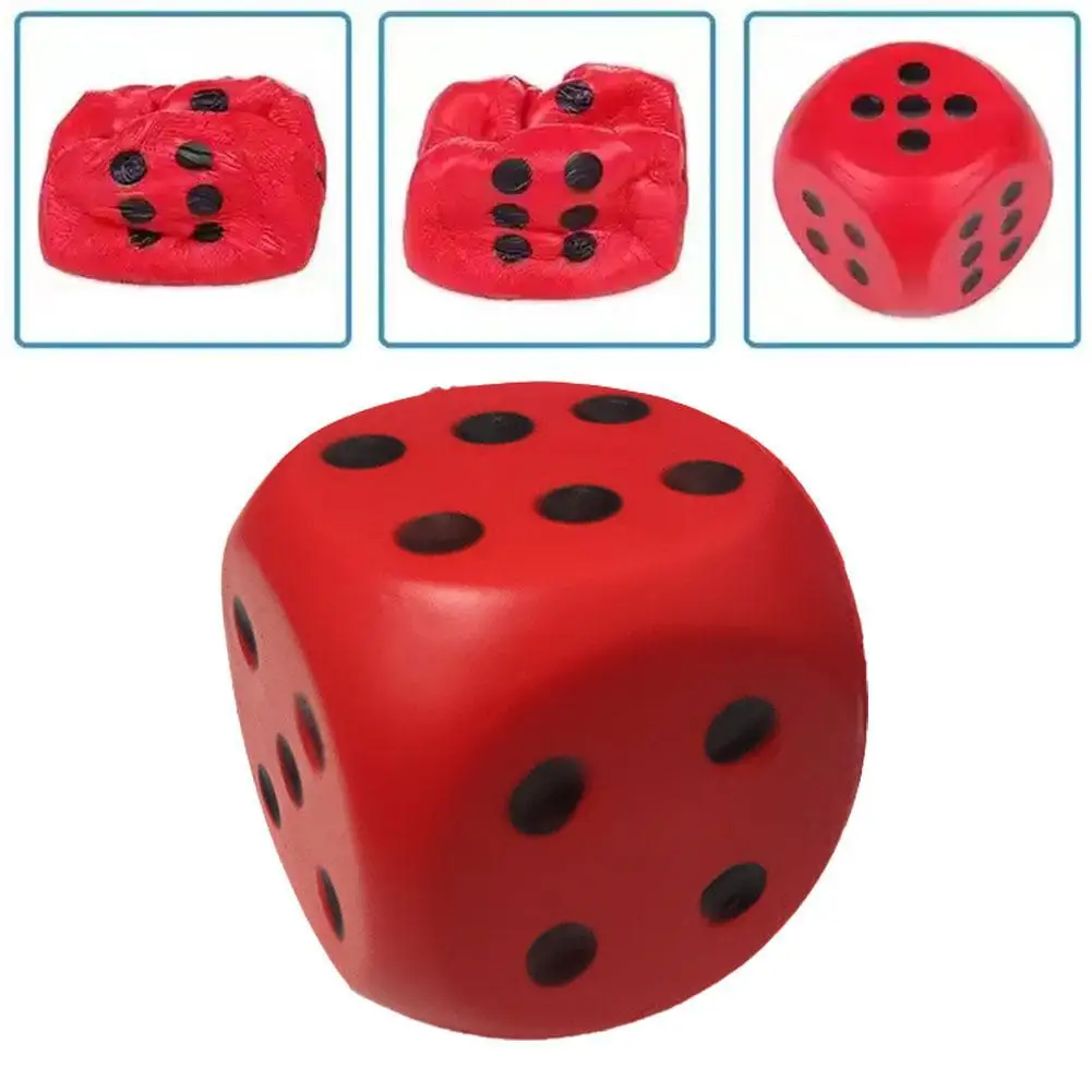 Slow Rebound Squeeze Dices for Class Board Game, Soft Six Sided, Contando Toy, Contando Toy, Sala de Aula, Matemática Ensino, G4D3