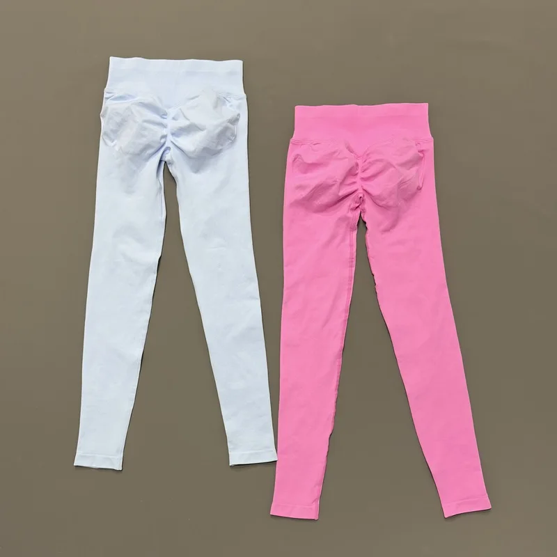 HISTELLO Sports Leggings Women Seamless Hip Lifting Elastic Skin-Friendly Wear Resistant Slim Fit Gym Running Workout Trousers