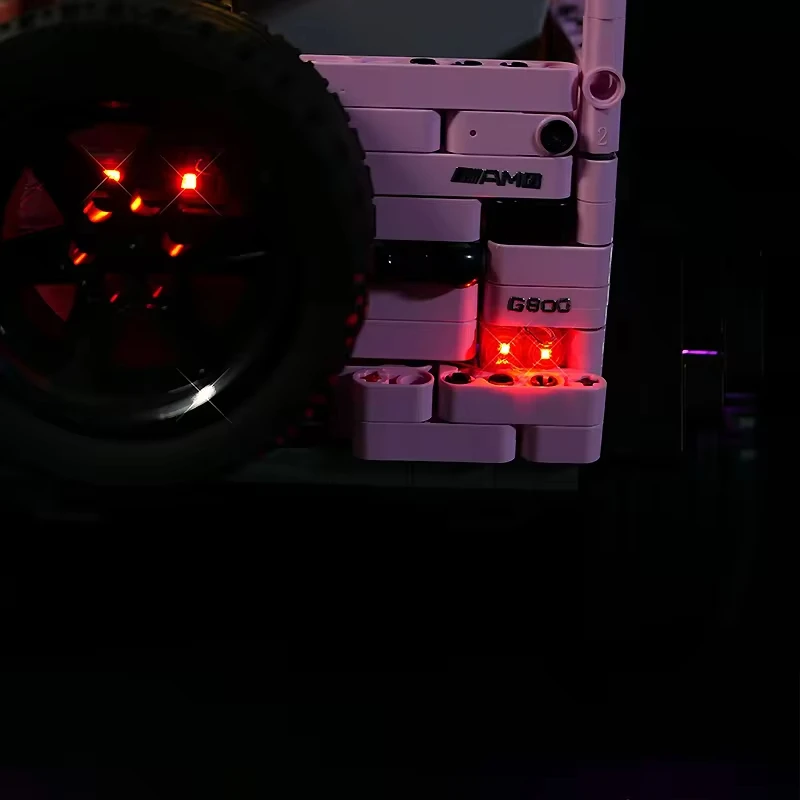 DIY RC LED 라이트 키트, LEGO J903 기술 럭셔리카 로고, 블록 모델 제외, LED 라이트 전용