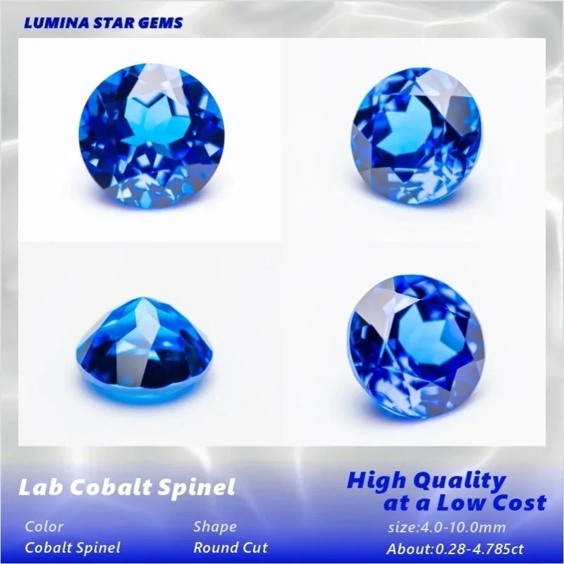 Lab Grown Cobalt Spinel Charms Bead for Diy Jewelry Making