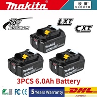 Genuine Makita 6.0Ah rechargeable battery can replace Makita 18V🔋BL1860B BL1850B BL1830B BL1815N🔋suitable for Makita 18V tools