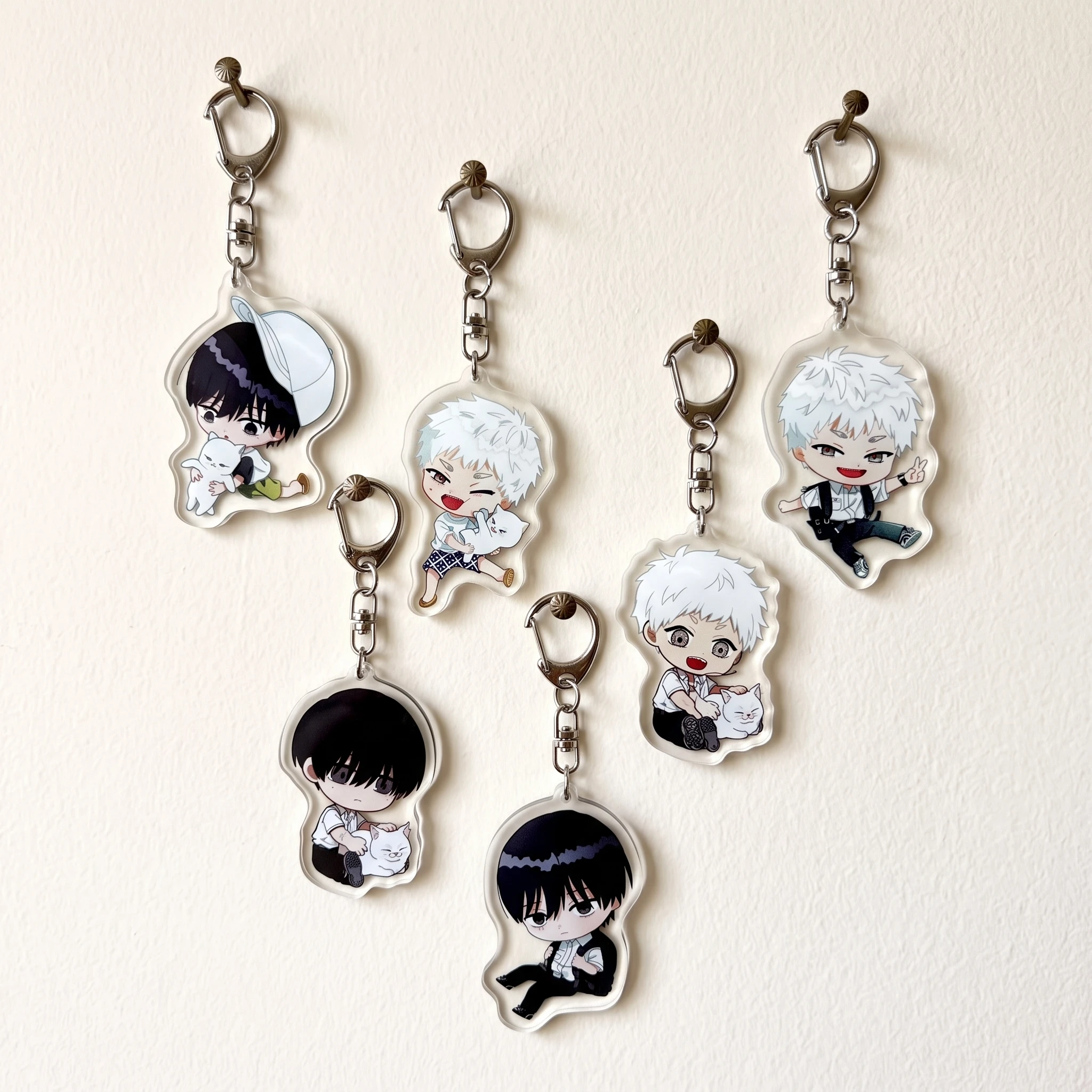 The Summer Hikaru Died Yoshiki Tsujinaka Horror Manga Bag Pendant, 6cm Double Sided Clear Acrylic Keychain Backpack Accessories