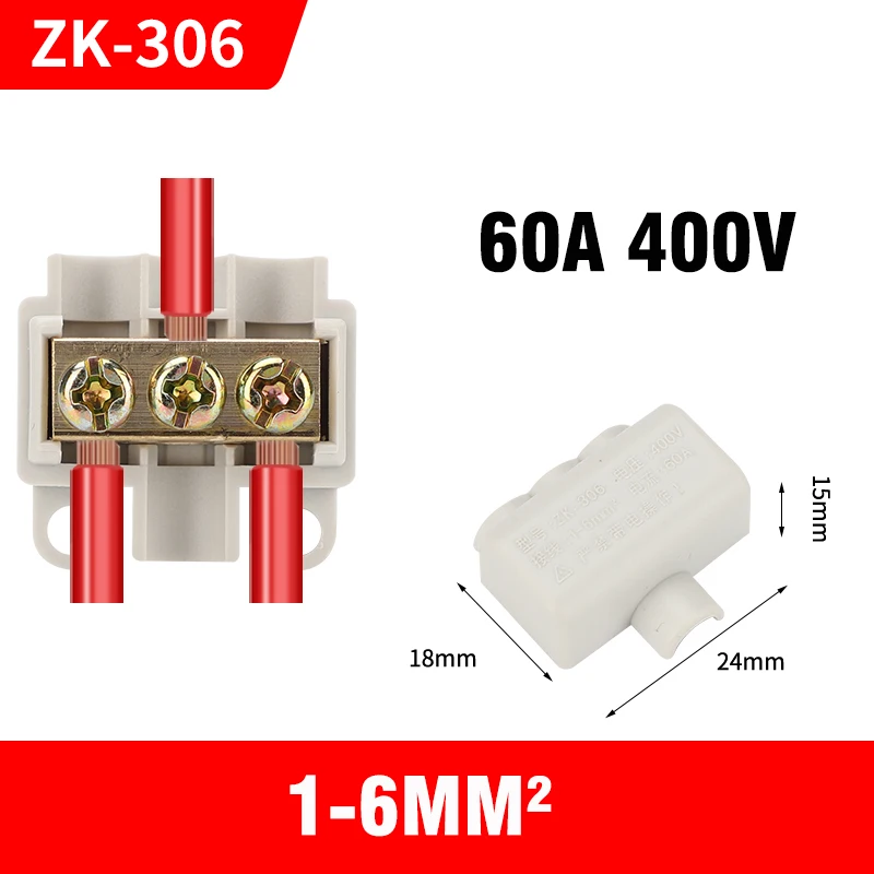 Terminal de rama de alta potencia, bloque de terminales de conector de Cable rápido de 400V, caja de conexiones de Cable eléctrico, Terminal de