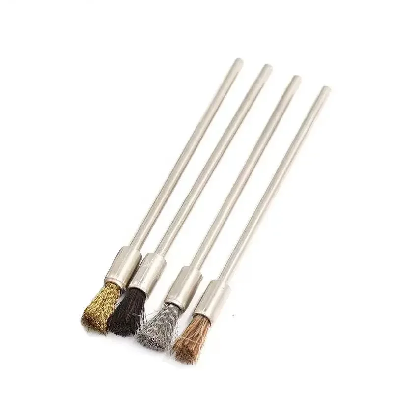 

4Pcs/Lot Silver Kerosene Lighter Spark Flint Wheel Residue Cleaner Cleaning Brush Portable Steel Wire Brush Synthetic Brushes