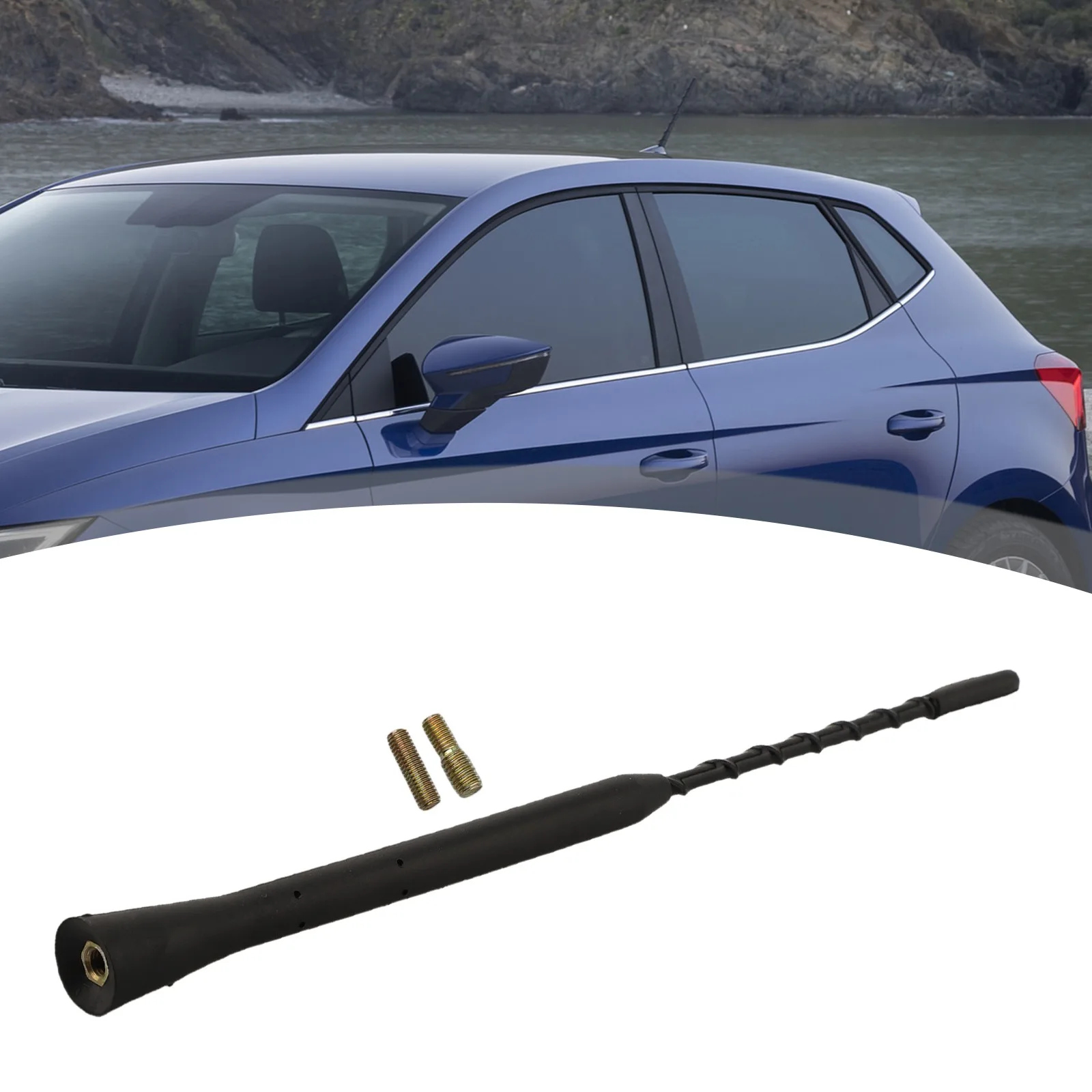 Light Brightness 22CM Car Antenna Antenna Pole For BMW High Universality Fitment Quick Installation ABS Material