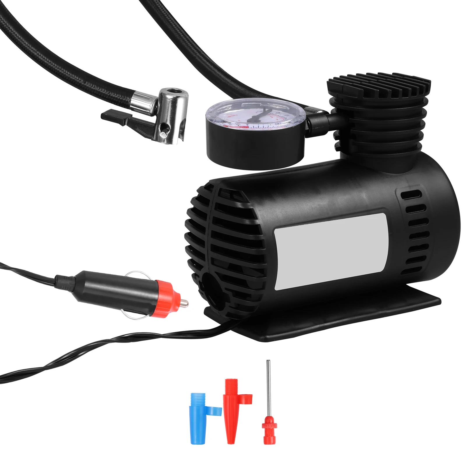 Mini tire inflation pump with digital pressure gauge 12V portable safe multi-purpose inflation pump suitable for small cars