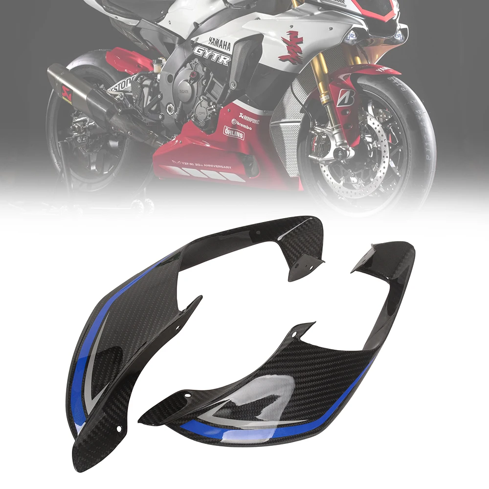

For YAMAHA YZF R1 R1M 2020 2021 2022 2023 2024 Motorcycle Fixed Wing Racing Wing Side Lower Spoiler Winglet
