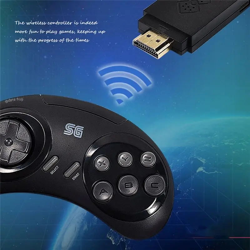 !【Top Deals】Y2 SG Retro Wireless Video Game Console For Sega Mega Drive 2 For Sega NES Video Game Controller