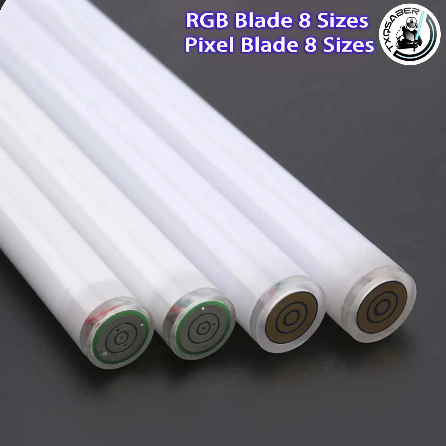 TXQSABER RGB and Pixel Blade 16types 1inch 7/8 incn 3mm 82cm/92cm High Quality PC Blade For TXQ Brand Metal Hilt for Dueling