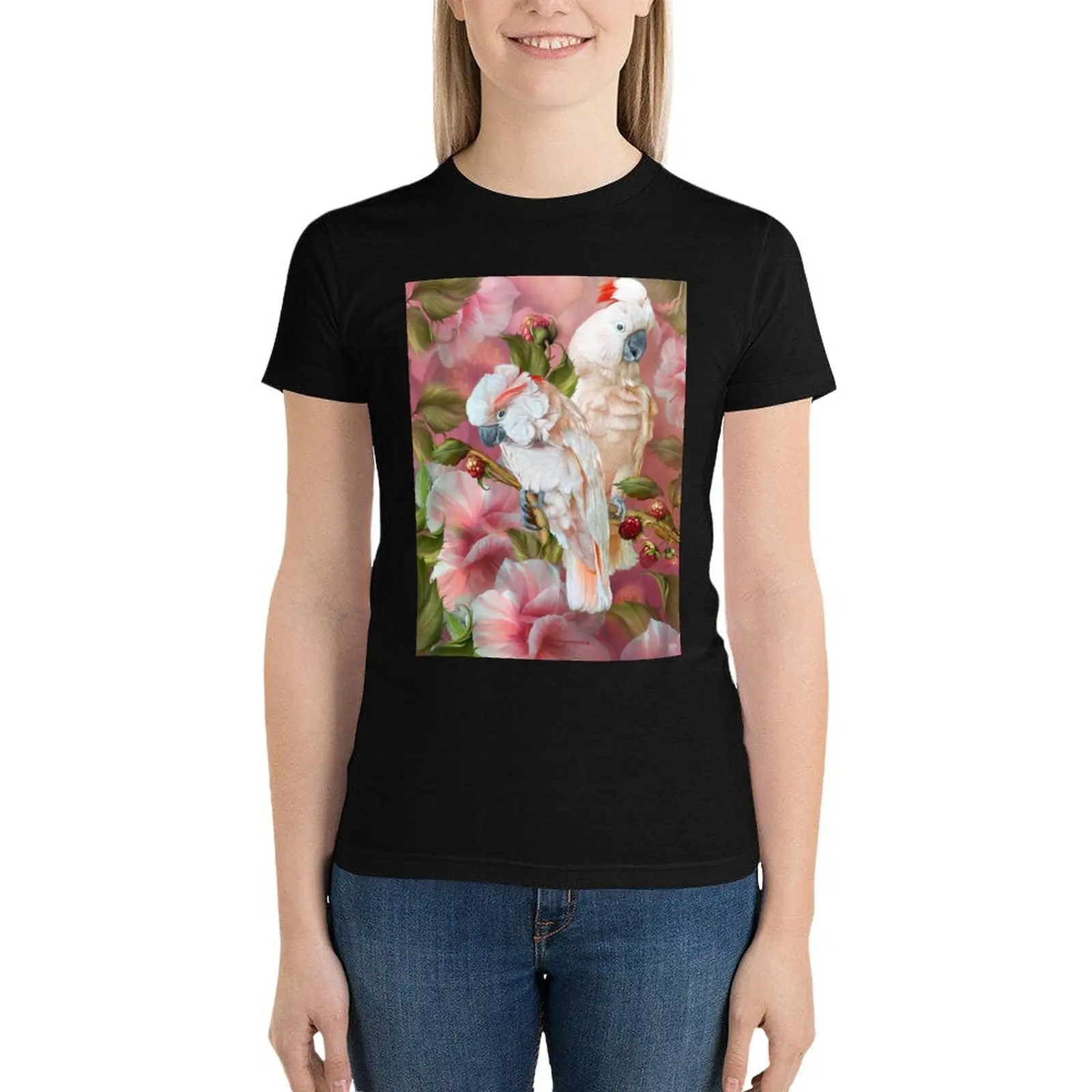 

Tropic Spirits - Cockatoos T-Shirt funny cute tops tops for Women