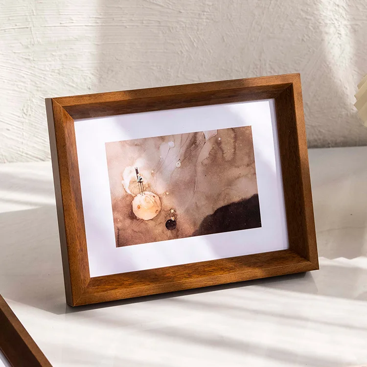 Simple Style Real Wood Picture Frame for 6 Inch 7 Inch A4 Size Photo Washing Decoration Home Decor Rectangle Shape Frame