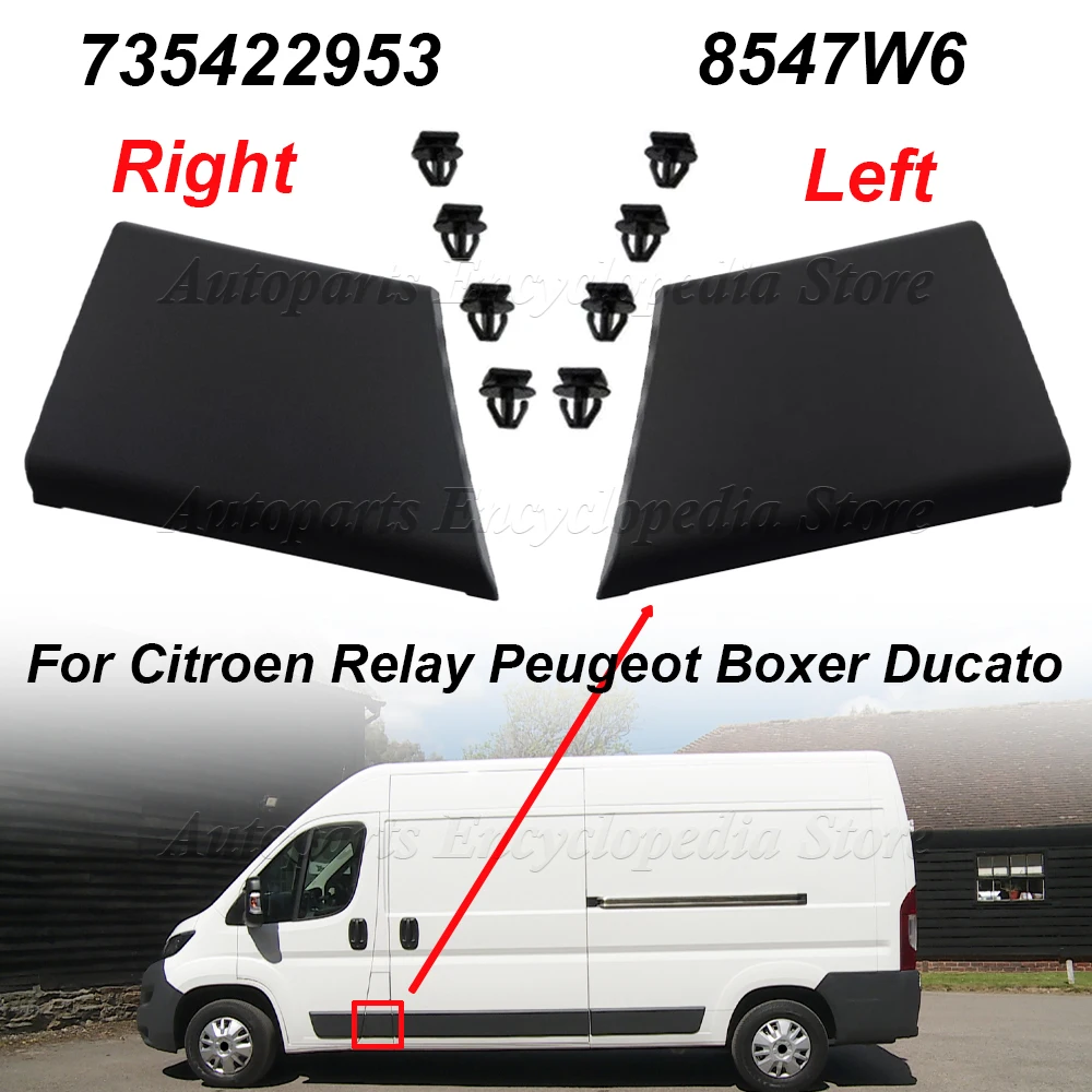 735422953 Panel de moldura de puerta delantera de coche embellecedor de pilar 8547.W6 nuevo para Fiat Ducato Peugeot Boxer Citroen relé 8547W6